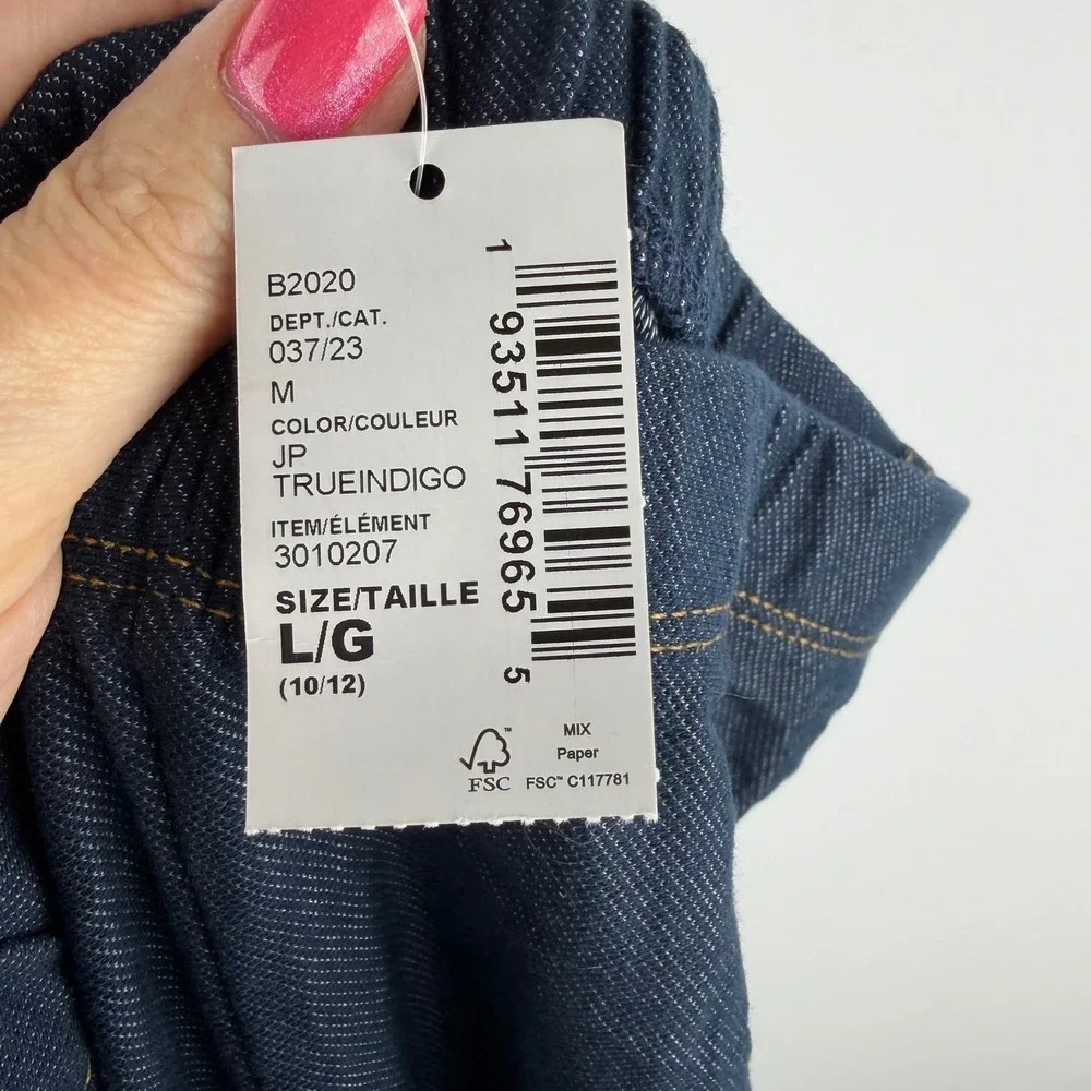 The Children's‎ Place Girls Denim Leggings Dark Indigo Blue Jeggings L 10/12